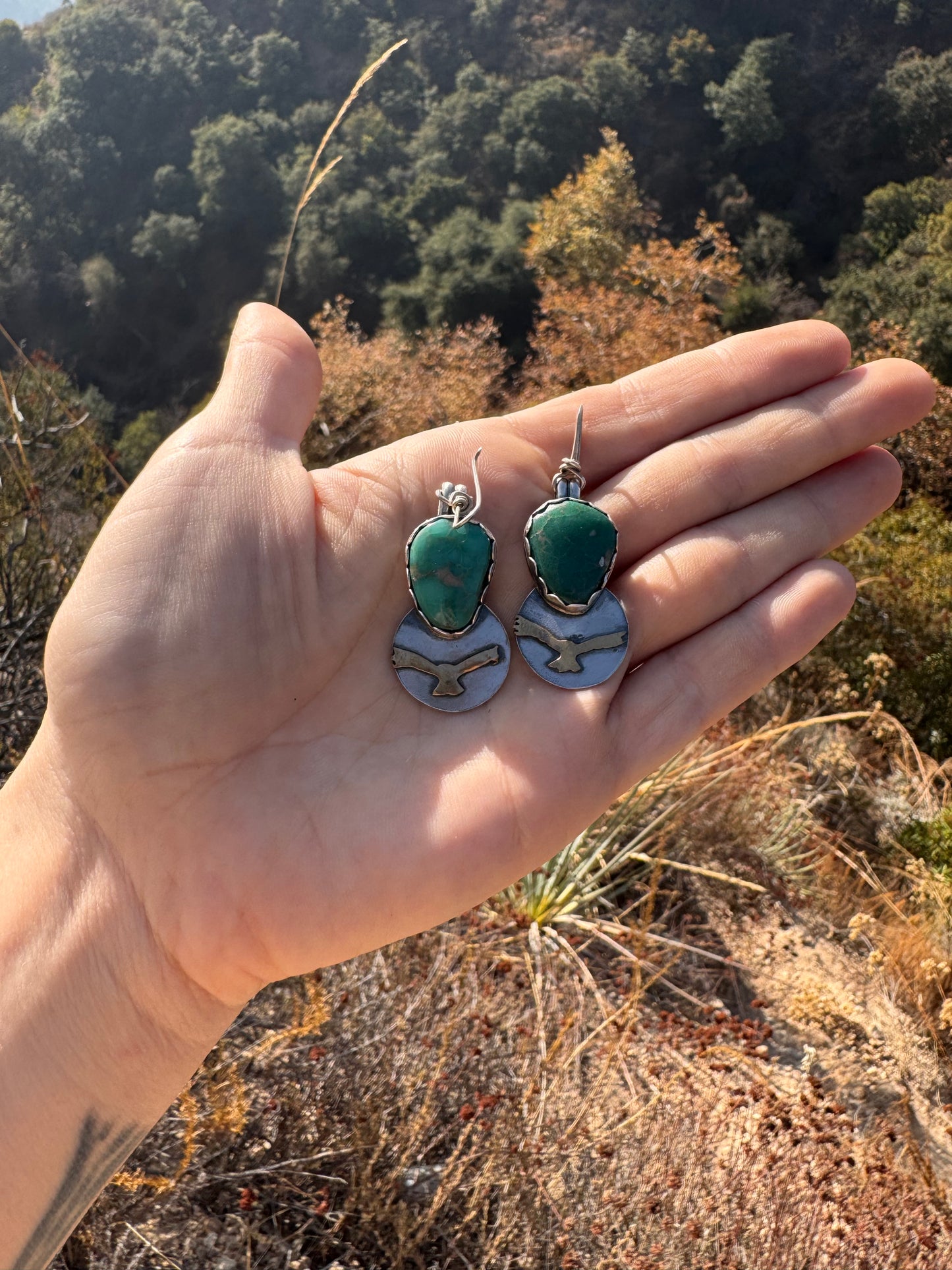 .Condor Variscite Earrings