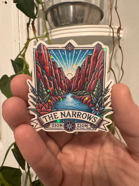 Zion Narrows Sticker