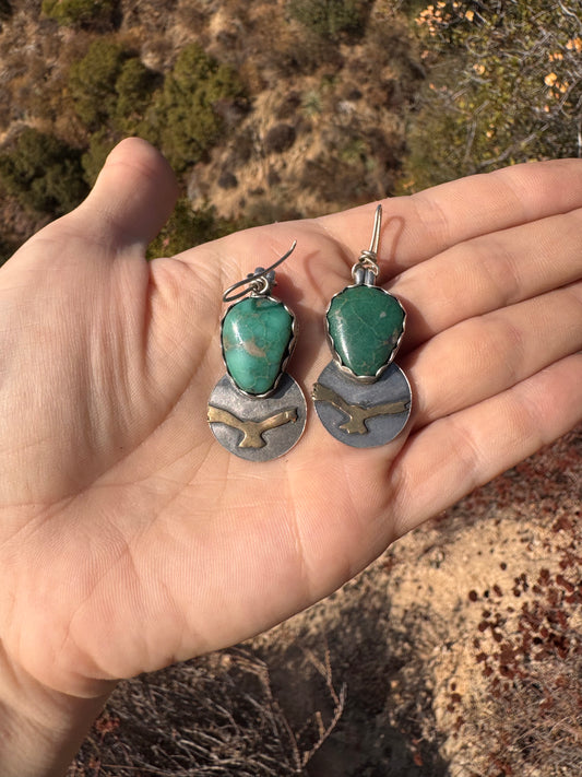 .Condor Variscite Earrings