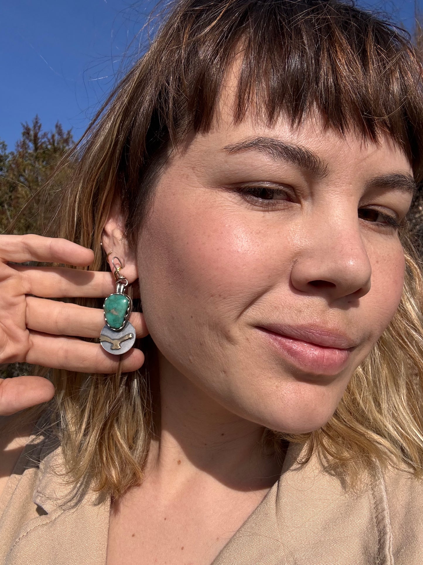 .Condor Variscite Earrings